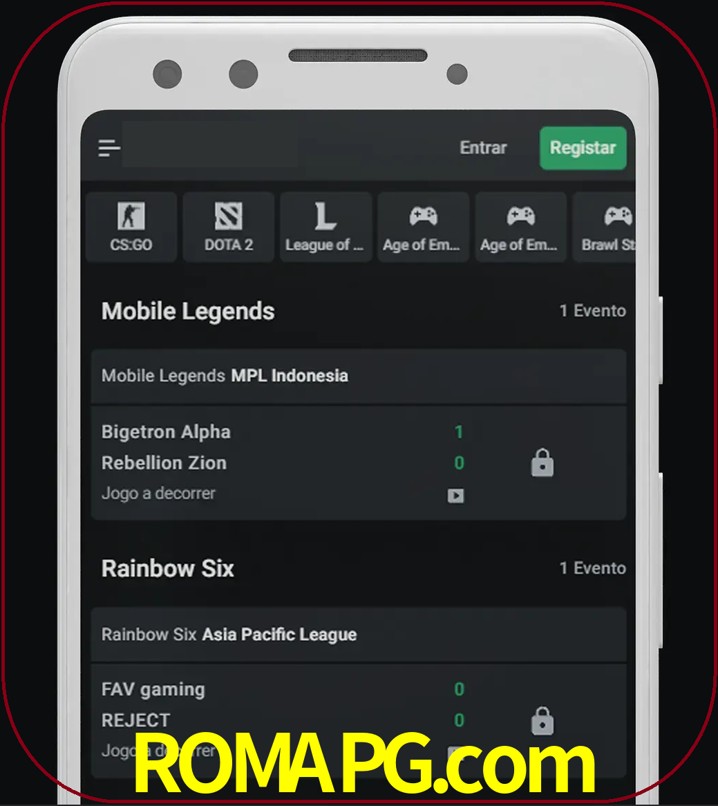 Esportes permitem apostar nos maiores torneios.