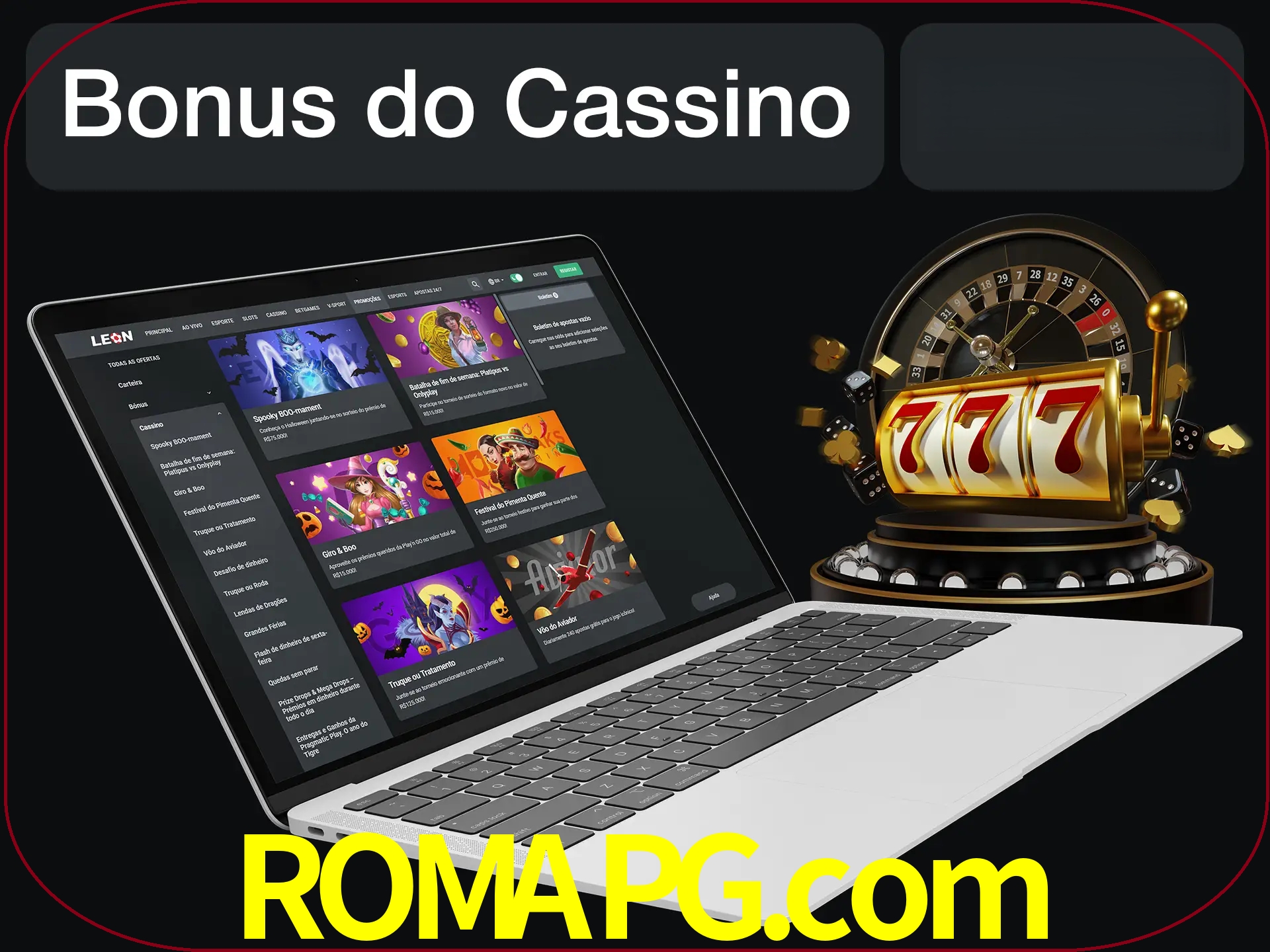 Use o bônus do cassino para começar melhor.
