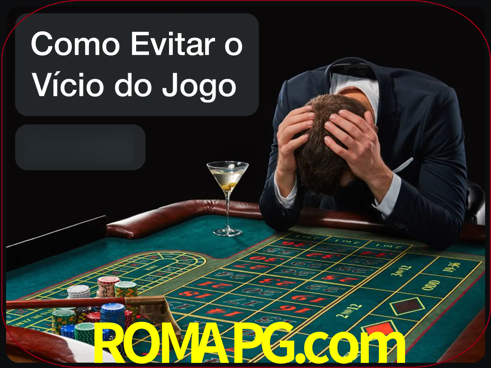Você é responsável por cada uma de suas apostas.